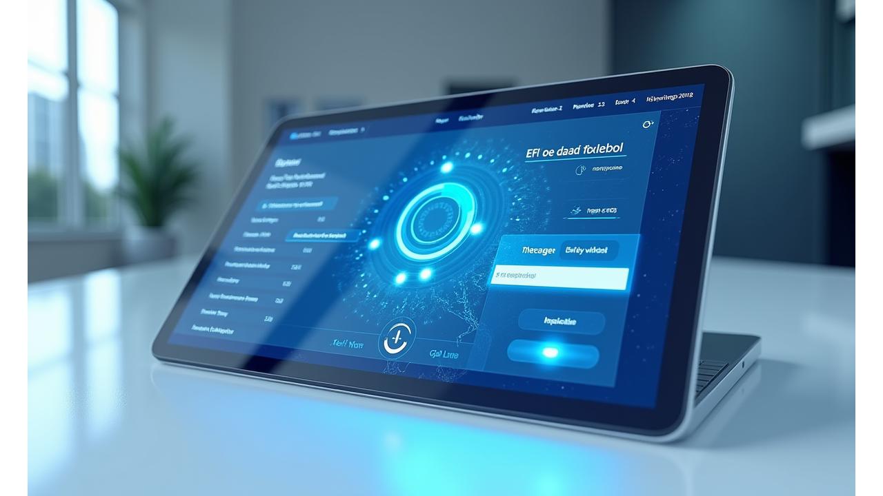 Digital interface showcasing secure online vignette registration
