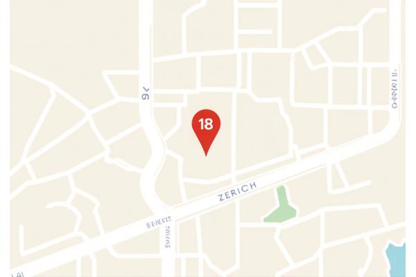 Map showing Swiss E-Vignette Services GmbH office location in Zurich, Switzerland, near public transport hubs.