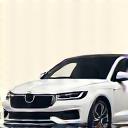 A sleek, modern illustration of a passenger car, representing standard vehicle e-vignette registration.