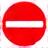 Small icon representing a boundary or limit sign, symbolizing service limitations.