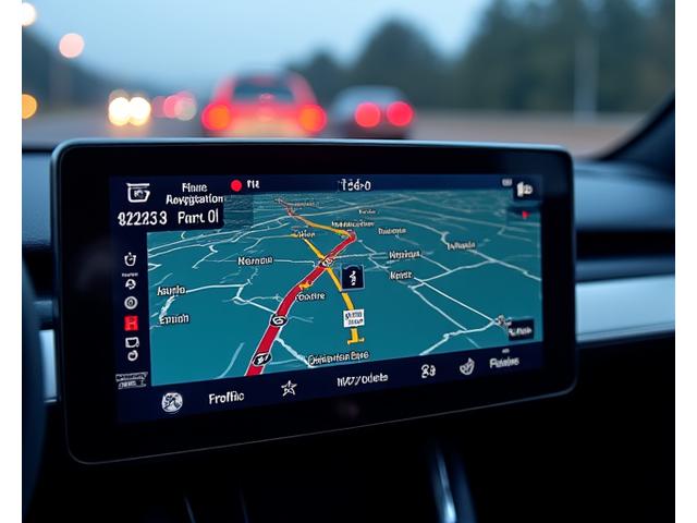 Map showing live traffic congestion and construction alerts